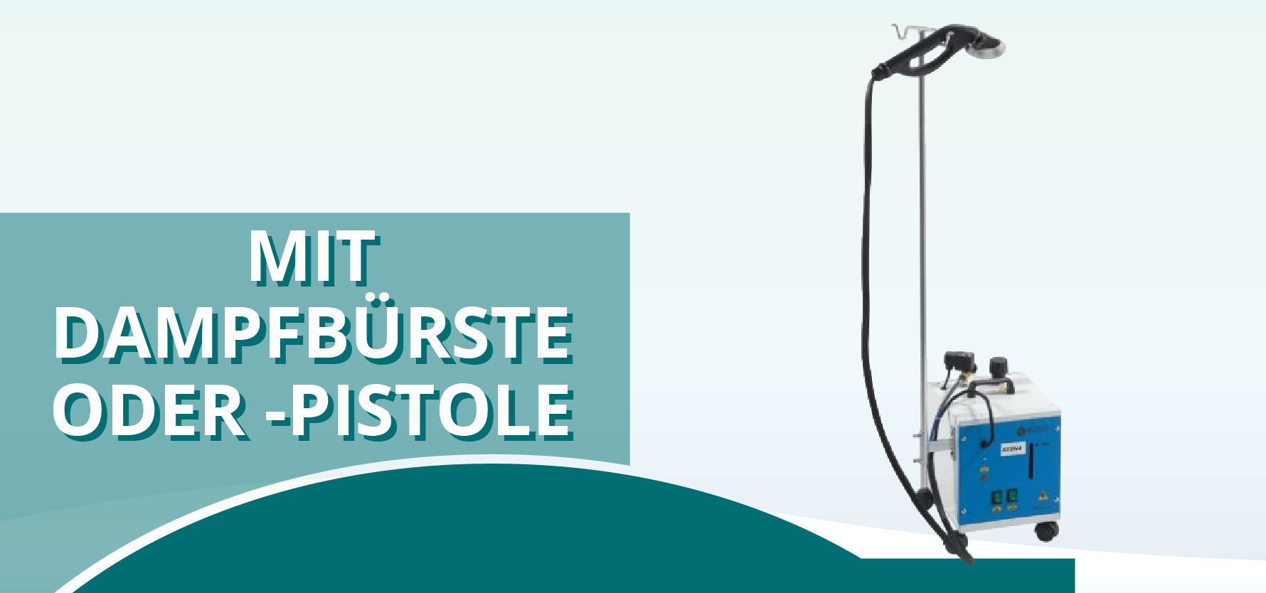 mit Dampfbürste/Dampfpistole