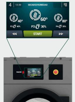 FAGOR Industrietrockner Advance+ SR - 60 TP2-D Abluft - 67kg