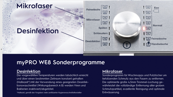 Electrolux myPRO Serie 8 - gewerbliche Waschmaschine und Trockner als Turm - AV