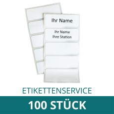 ETIKETTENSERVICE - Etikett THERMOTEX beschriftet 100 Stück