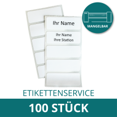 ETIKETTENSERVICE - Etikett THERMOTEX beschriftet 100 Stück - mangelbar