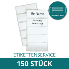 ETIKETTENSERVICE - Etikett THERMOTEX beschriftet 150 Stück - mangelbar