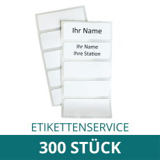 ETIKETTENSERVICE - Etikett THERMOTEX beschriftet 300 Stück