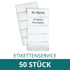 ETIKETTENSERVICE - Etikett THERMOTEX beschriftet 50 Stück